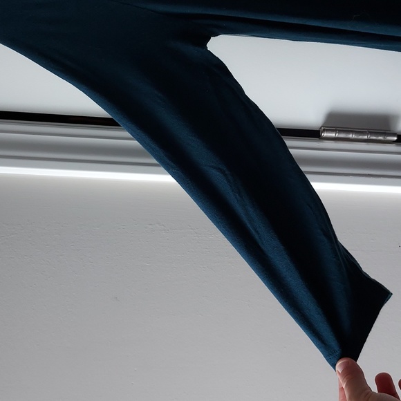 Time & Tru long sleeve m(8-10) w/pockets midi dress gem slate - Picture 2 of 10